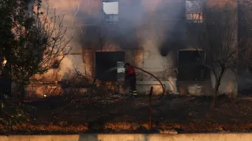 Lesní požár zasáhl severozápadní tureckou provincii Canakkale