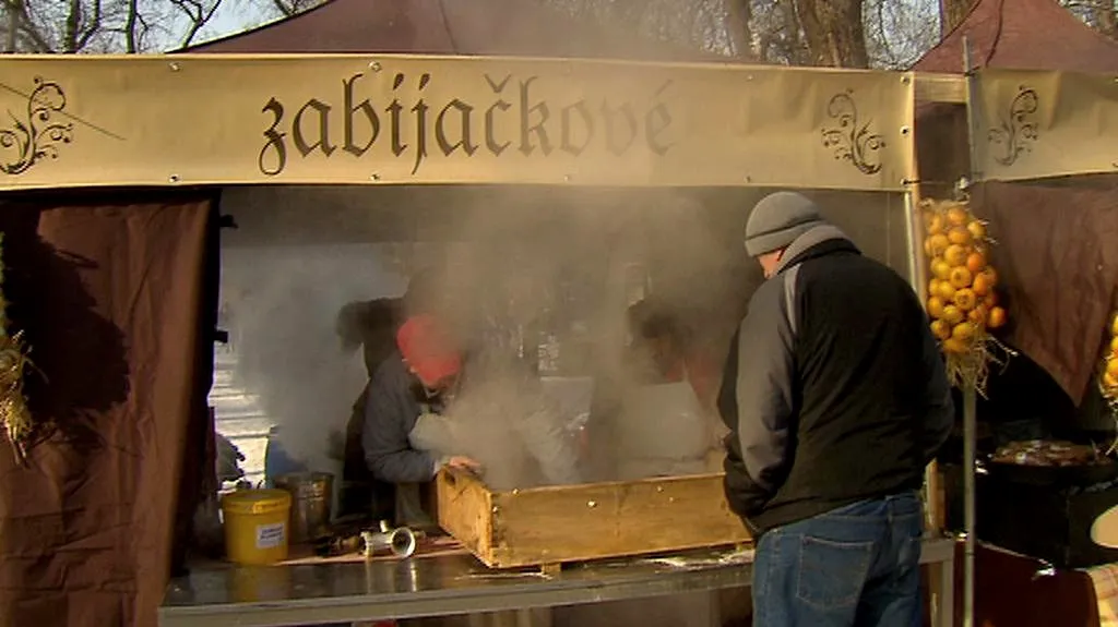 Masopustní zabíjačka pod Petřínem