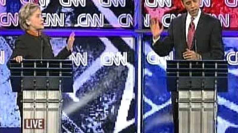 Debata Clintonová-Obama