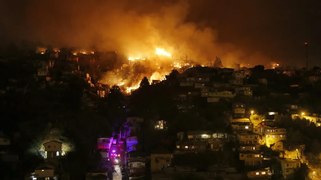 Požár v chilském Valparaísu