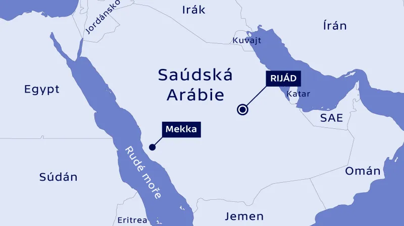 Mekka leží 70 kilometrů od Rudého moře