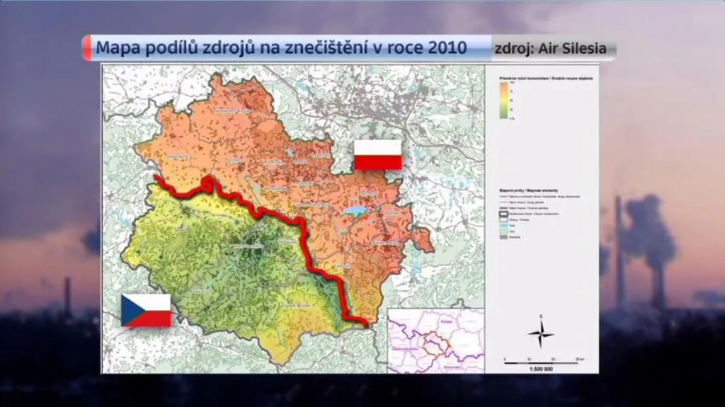 Podíl zdrojů na znečištění ovzduší