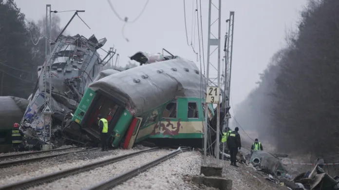 Srážka polských vlaků