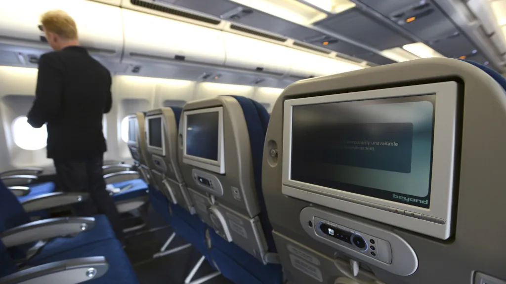 Interiér dálkových letů ČSA