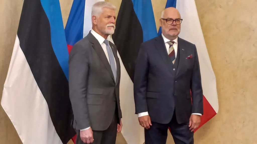 Prezident Petr Pavel se svým estonským protějškem Alarem Karisem