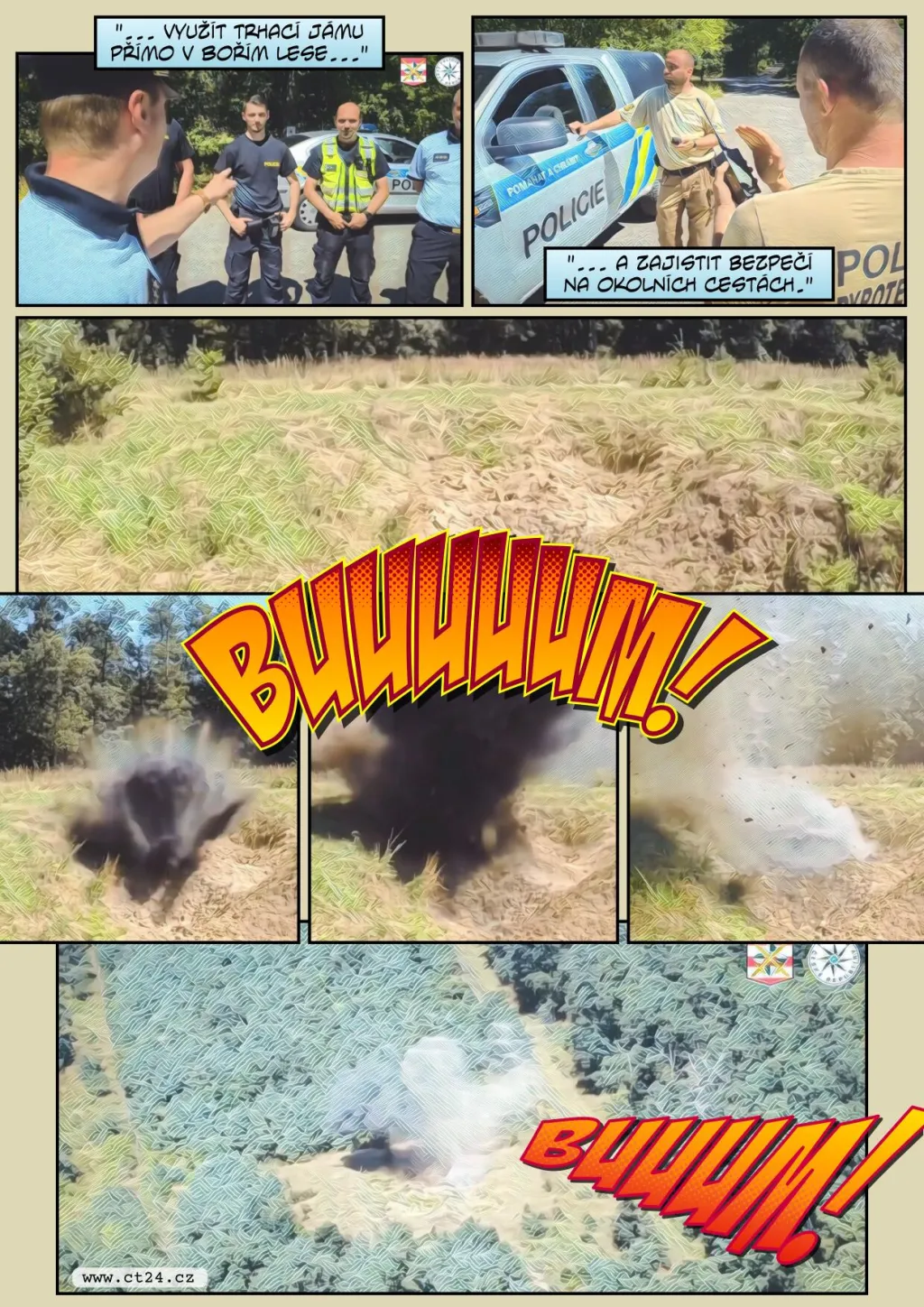 Pyrotechnici posedmé čistí Boří les