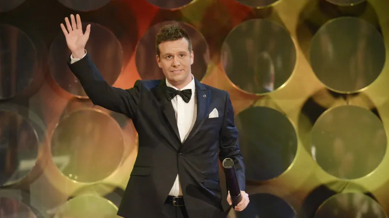 Dvojník Jima Carreyho na předávání Českých lvů