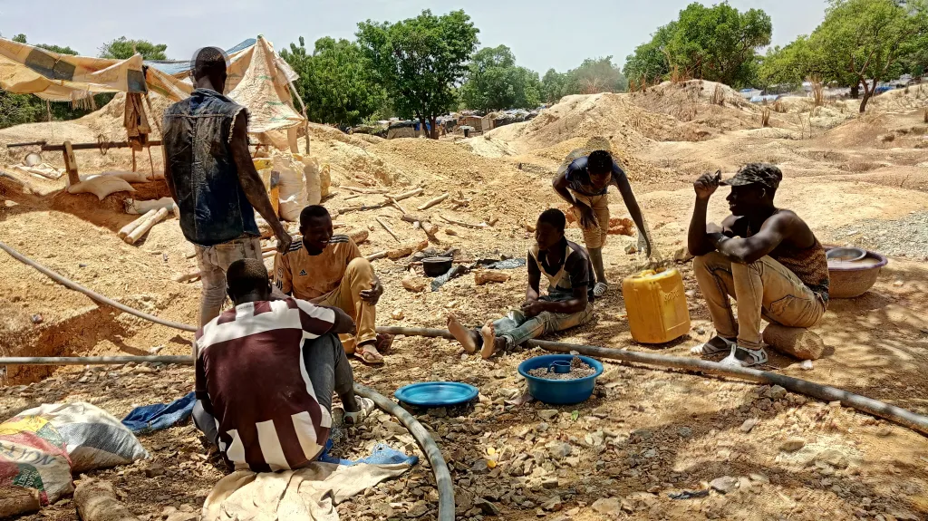 Těžba zlata v Burkina Fasu, ilustrační foto