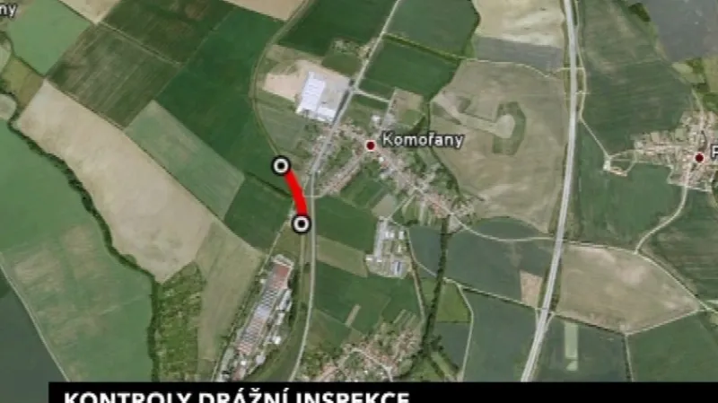 Problematický úsek na trase Vyškov-Ivanovice na Hané