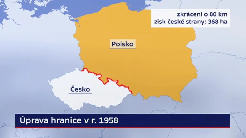 Hranice se zkrátila o zhruba 80 kilometrů