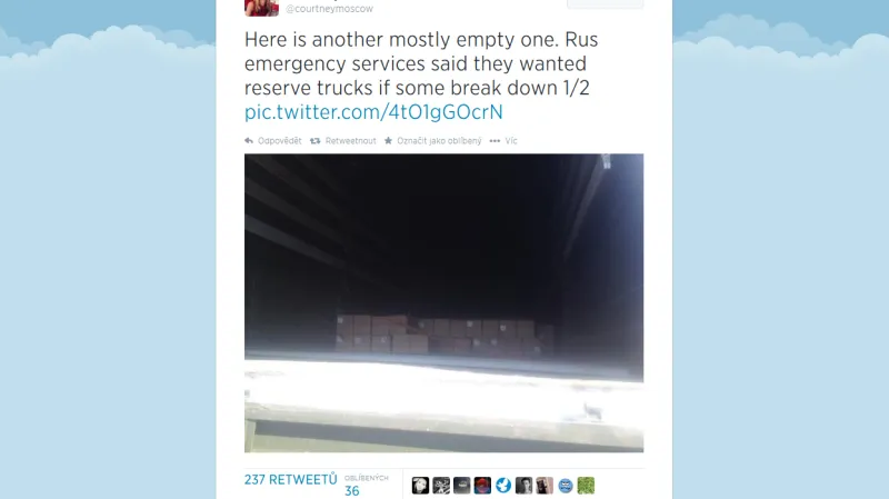 Konvoj na sociálních sítích