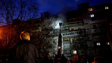 Následky ruských útoků na Kyjev