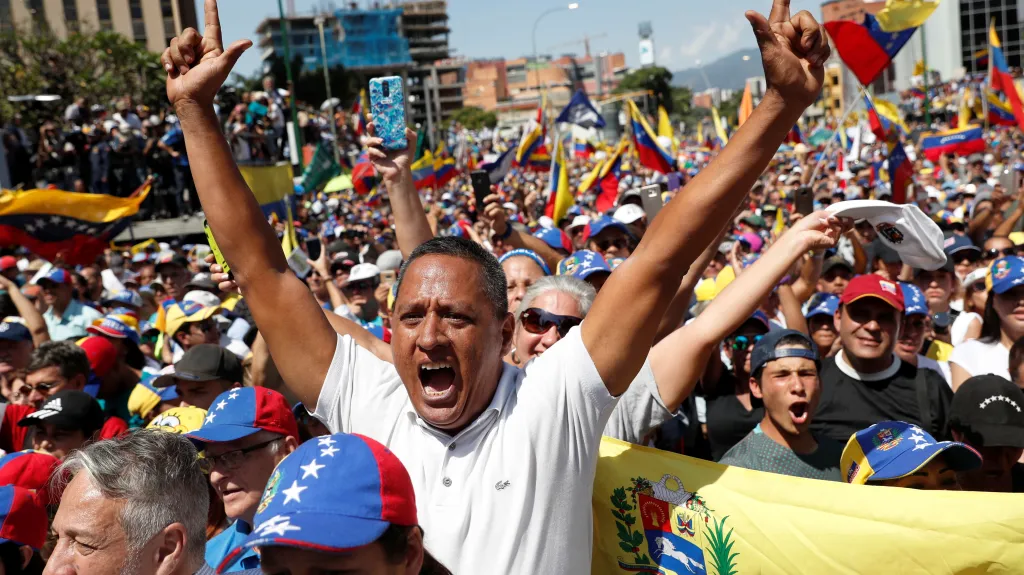 Protest v Caracasu proti Madurově vládě