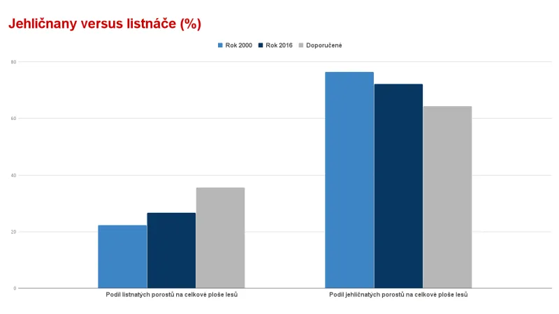 Jehličnany versus listnáče