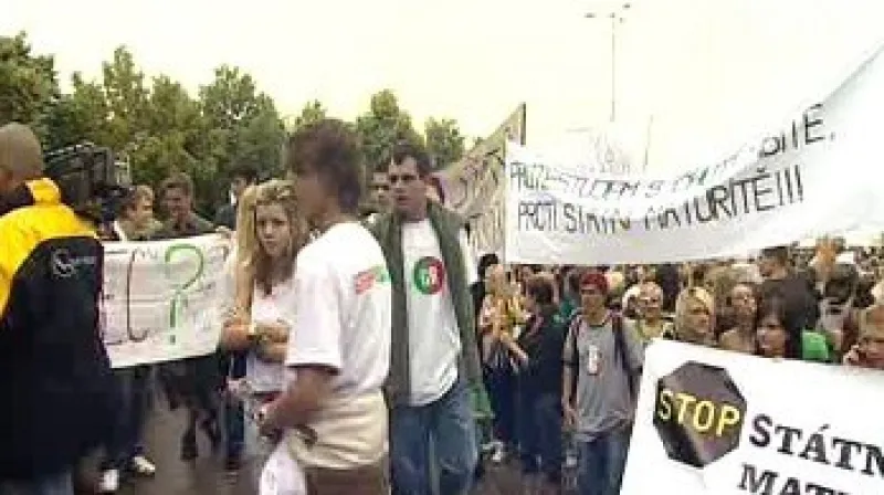 Protest proti státním maturitám