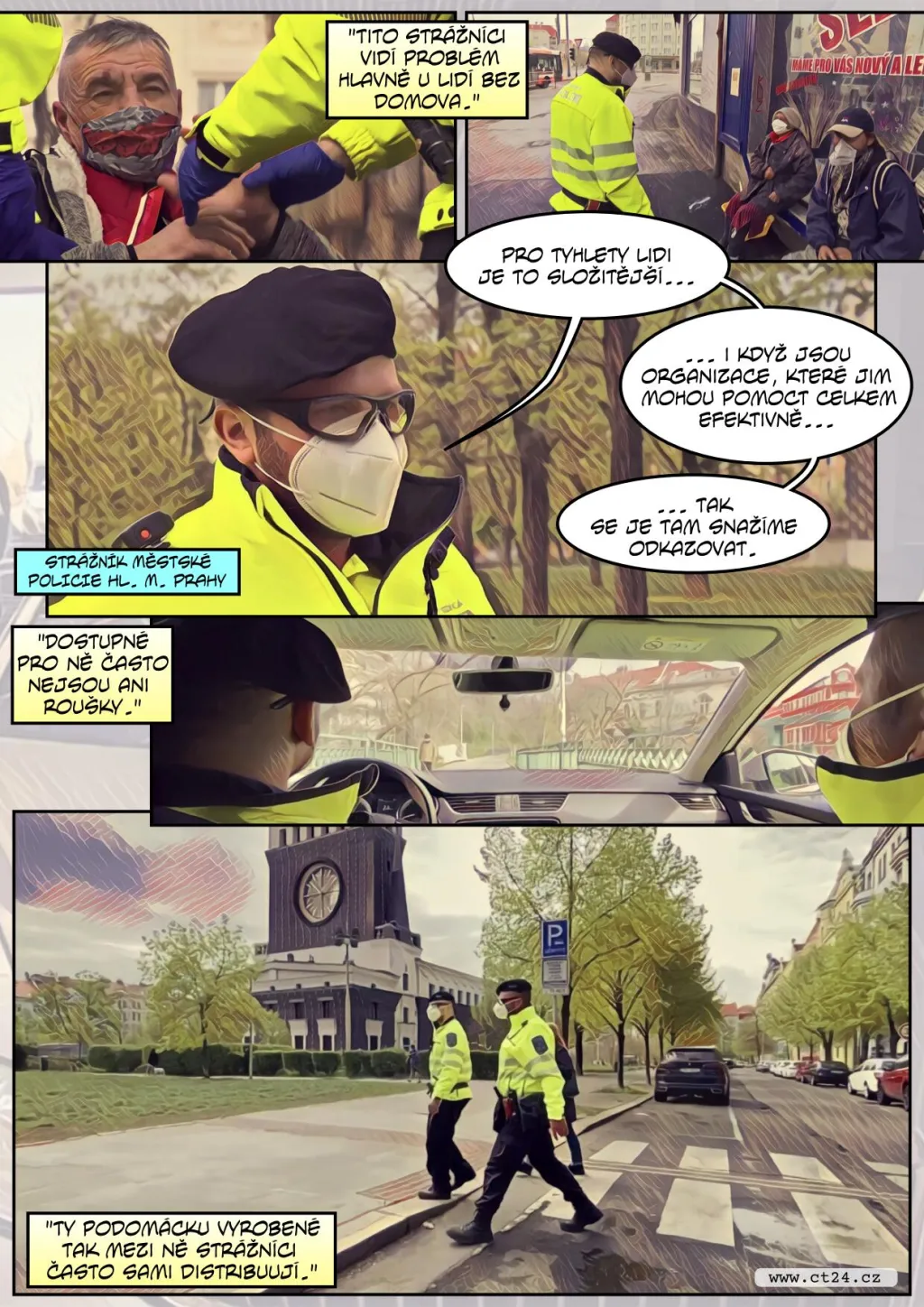 Policisté v první linii. Dodržování pravidel musí hlídat více než kdy jindy