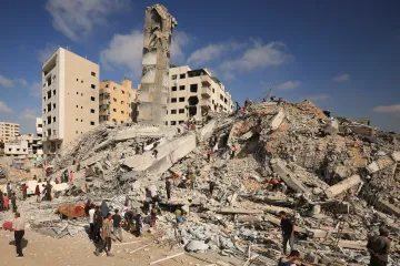 Izrael zničil ve městě Gaza budovu, kde byla podle něj základna Hamásu