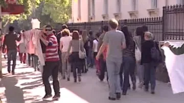 Protesty chorvatských studentů