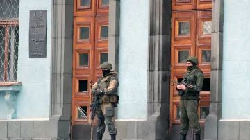 Ozbrojenci v Simferopolu