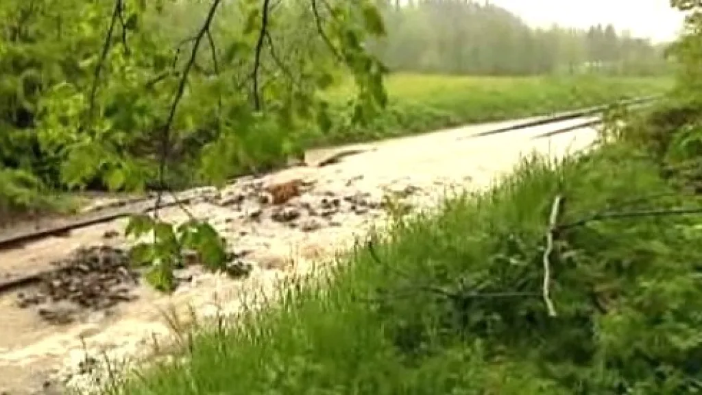 Zatopená železnice