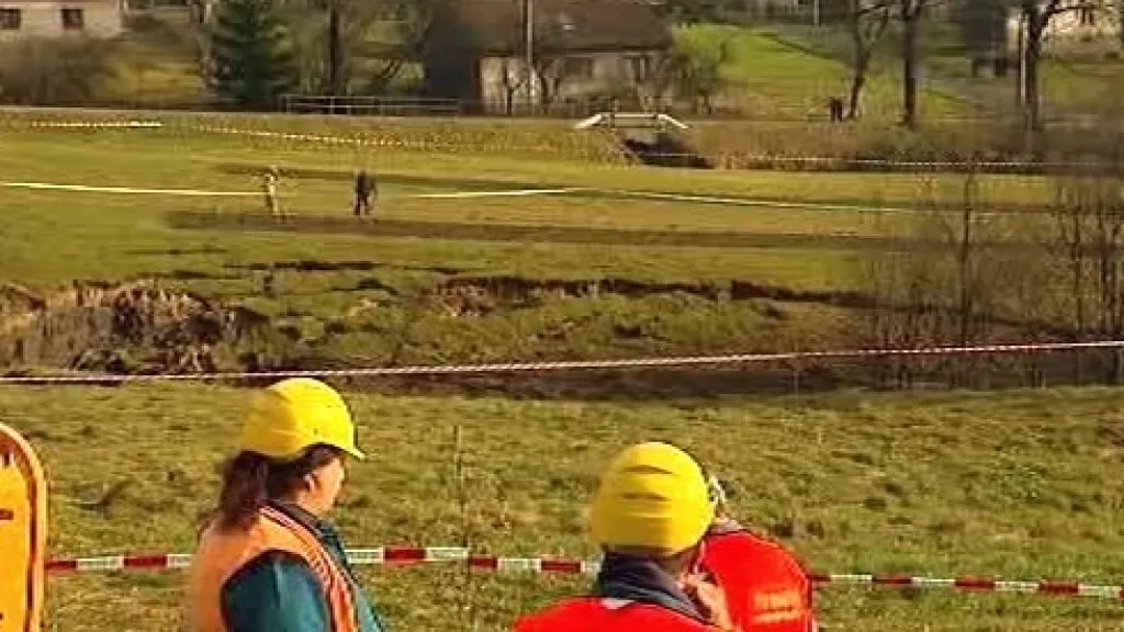 Propadlý strop tunelu