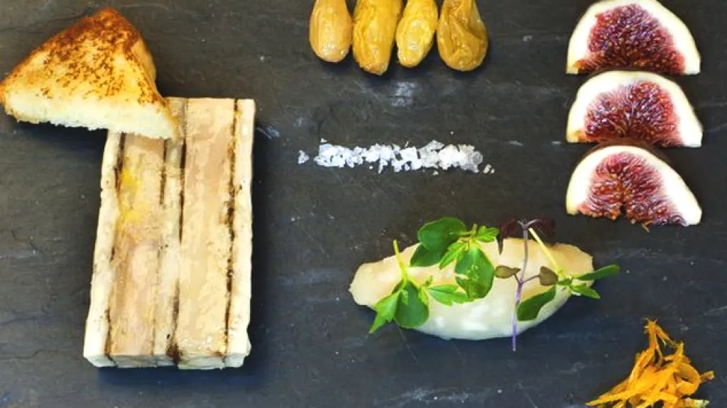Mramorová terina z kachních foie gras a bažanta z Alcronu