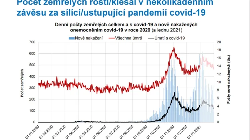 Pandemie měla jasný dopad na úmrtnost