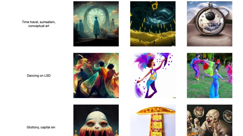 Srovnání umění od AI