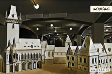 Tvrze, kostely a domy. Výstava ukázala modely nedokončených staveb z éry Karla IV.