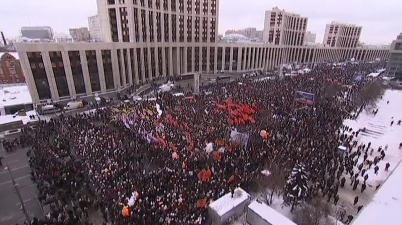 Opoziční demonstrace v Moskvě