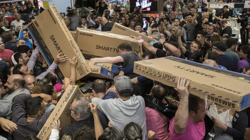 Black Friday v brazilském Sao Paulu