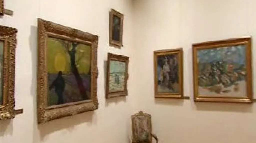 Interiér curyšská vila nadace průmyslníka Bührleho