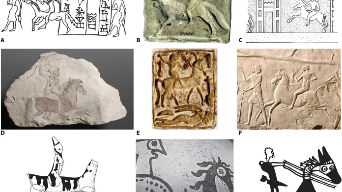 První obrazové důkazy o jízdě na koních v době bronzové