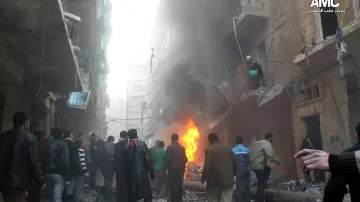 Důsledky náletu vládních sil na Aleppo