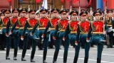 Vojenská přehlídka při oslavách Dne vítězství v Moskvě