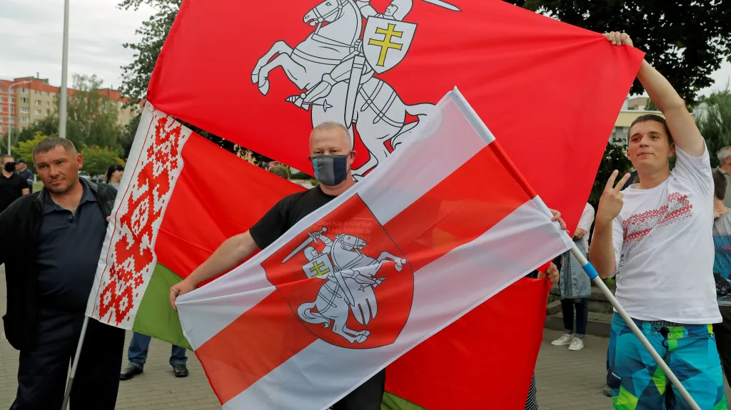 Protirežimní demonstrace ve městě Žodino
