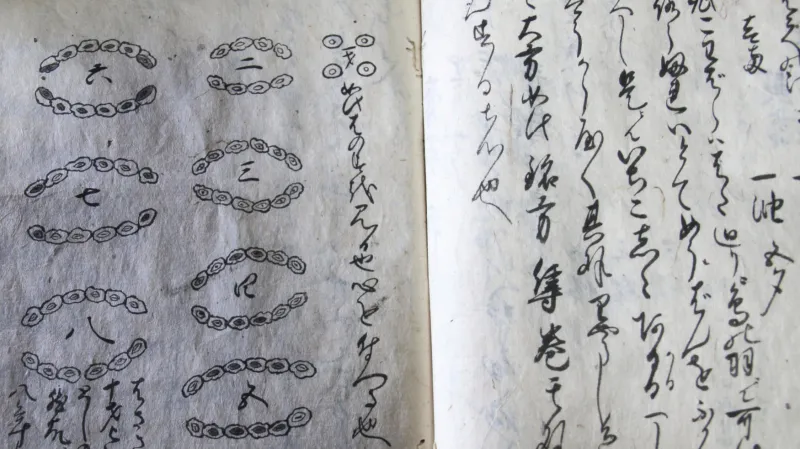 Středověké dokumenty přechovávané mezi ninji