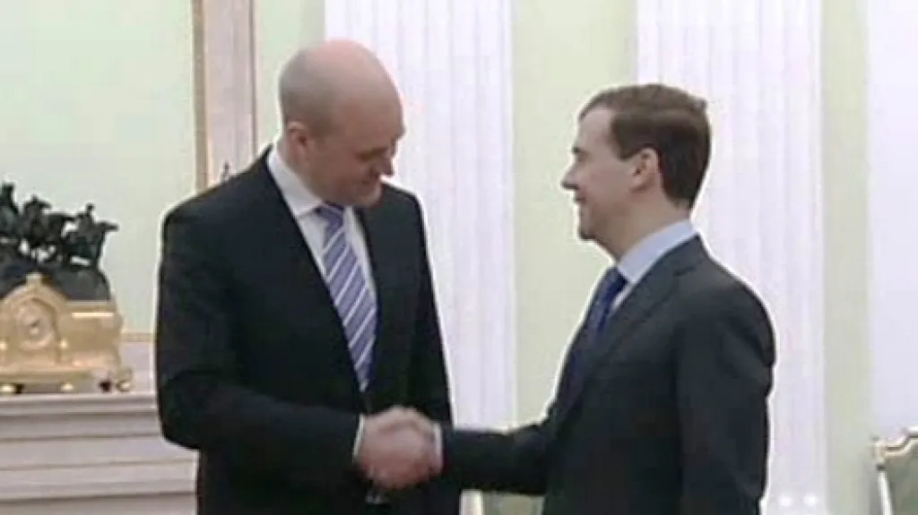 Dmitrij Medveděv a Fredrik Reinfeldt