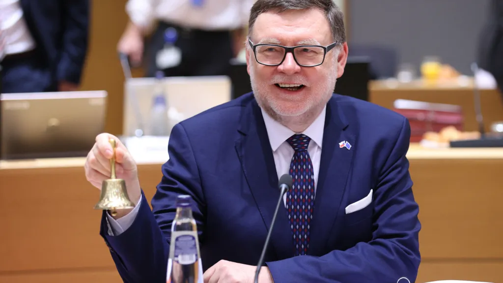 Ministr financí Zbyněk Stanjura (ODS) na zasedání Rady EU