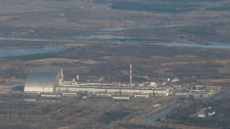 Opuštěná černobylská elektrárna