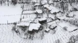 Albánie pod sněhem