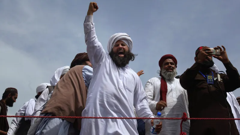 Protestující islamisté