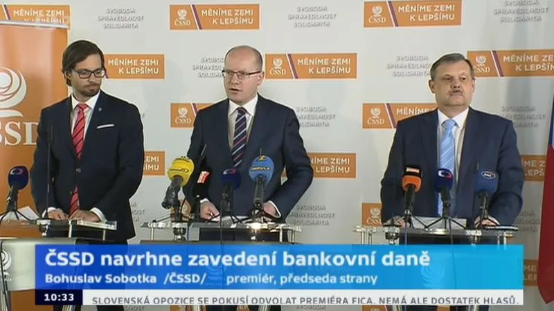 Brífink ČSSD k představení návrhů daňových změn