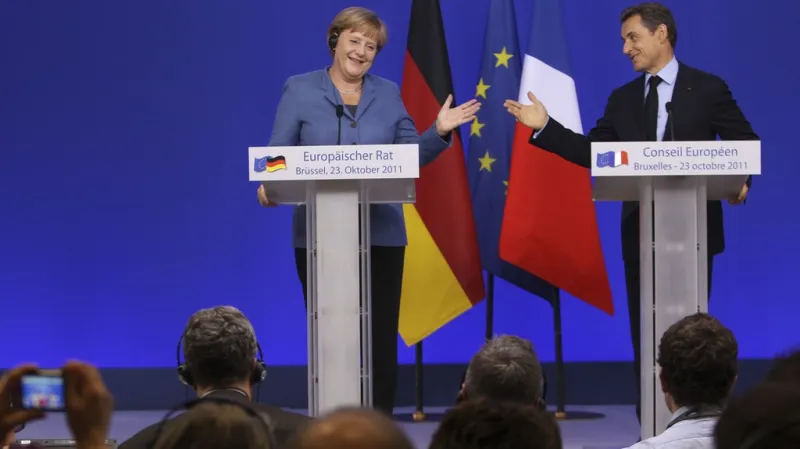 Angela Merkelová a Nicolas Sarkozy