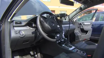 Interiér nového Volkswagenu Passat pro účely ústecké policie