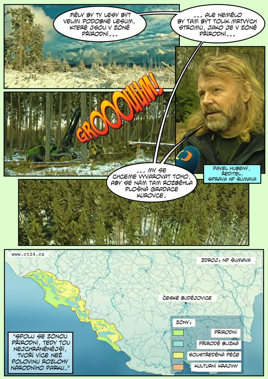 Nová zonace Národního parku Šumava