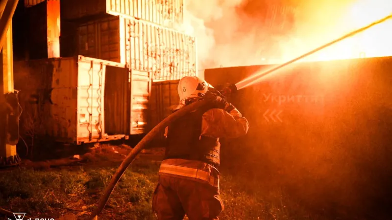 Následky ruských úderů v Oděse