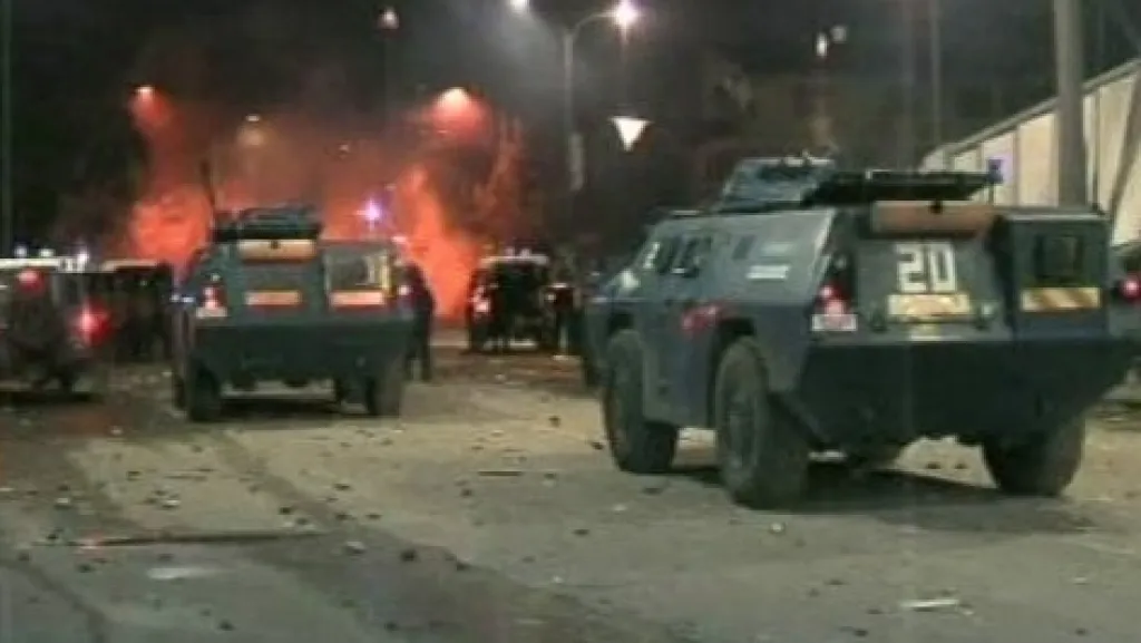 Nepokoje v Kosovské Mitrovici