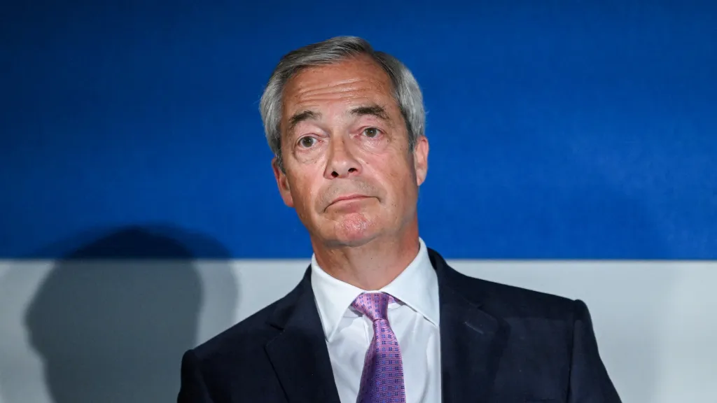 Šéf britské strany Reform UK Nigel Farage