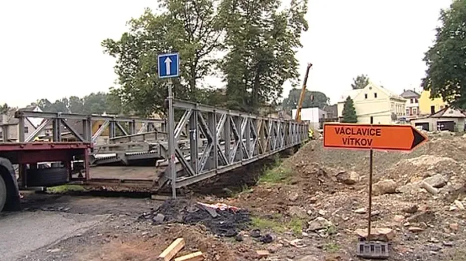 Objížďka kolem chrastavského mostu